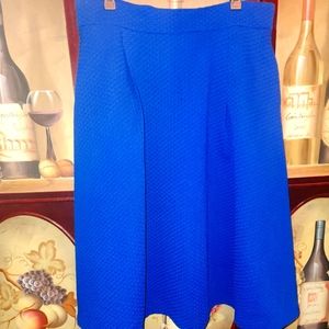 New York and Company Eva Menendez XL royal blue a-line skirt